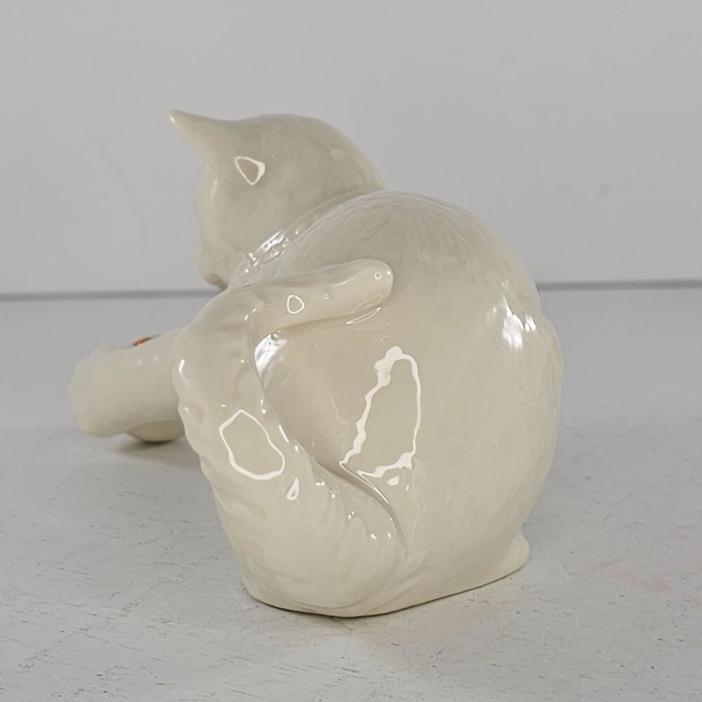 Lenox China Jewels Collection Cat Kitten Playing With Ball Figurine - Picture 6 of 8